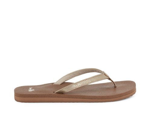 Sanuk Yoga Joy Shimmer Metallic - Sanuk Sandals Womens Brown - Philippines ILHQFR451